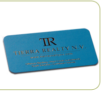 Silk Laminated Foil Slim Business Cards